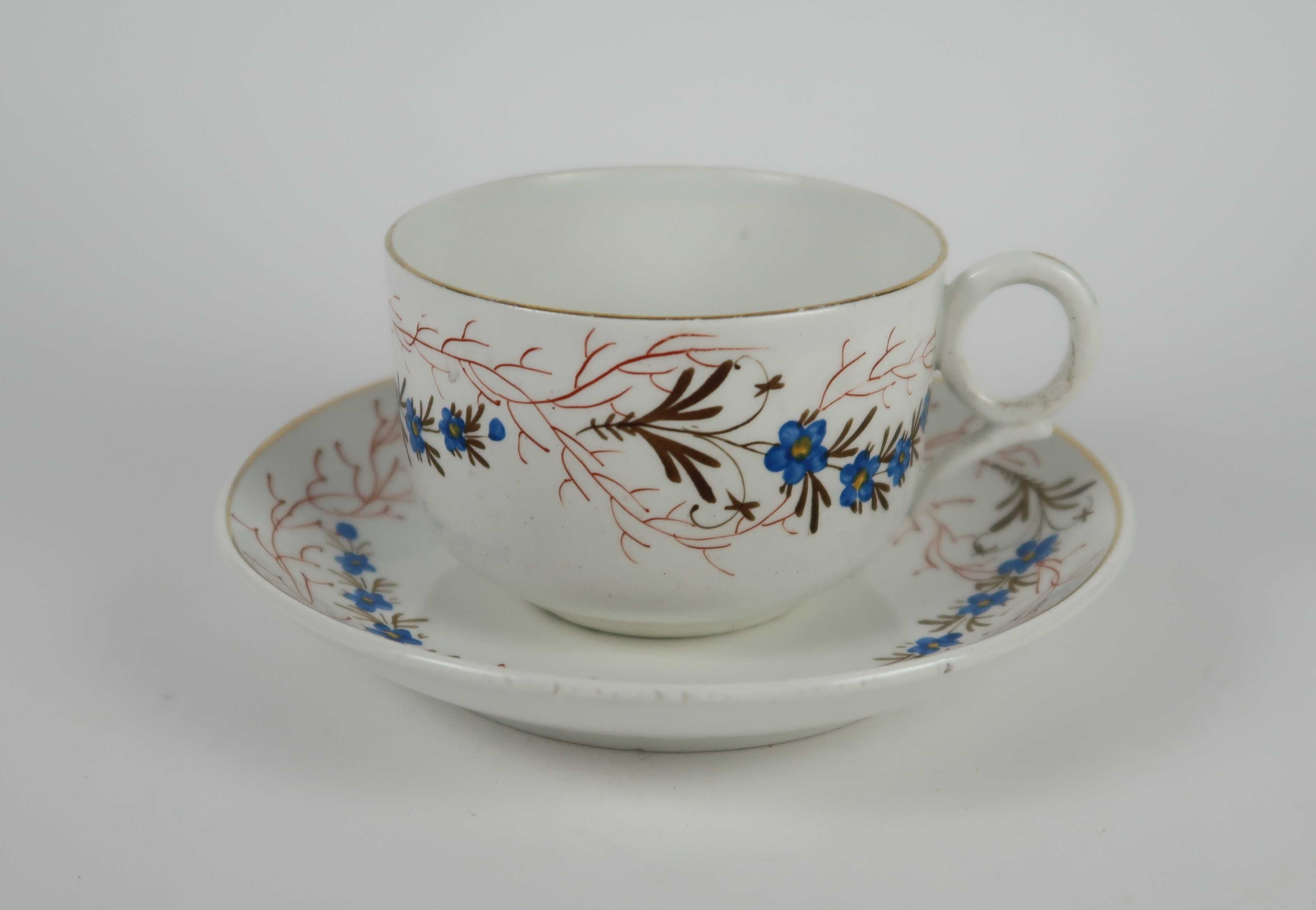 Conjunto de chá Séc. XIX/XX - pintado à mão