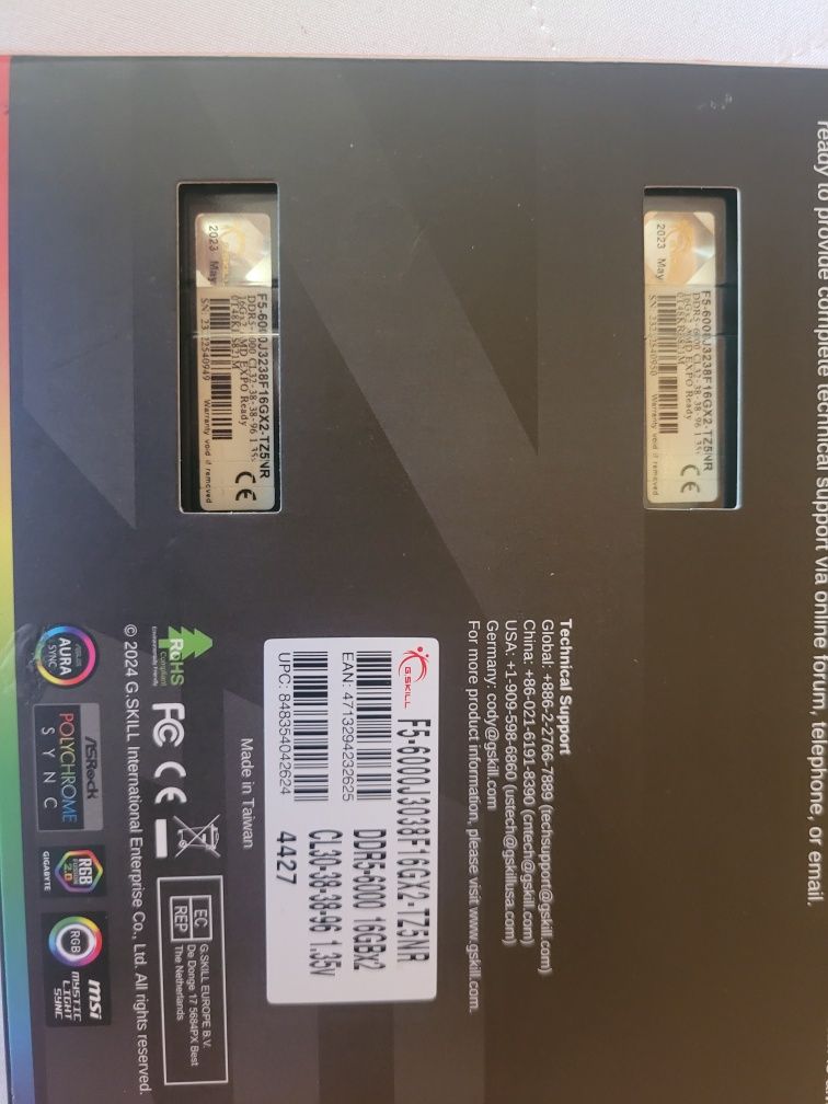 Trident Z5 Neo RGB DDR5 32 GB (2x 16) jak Nowe