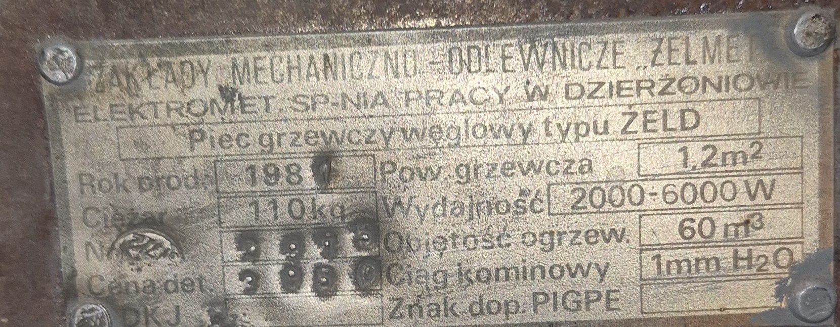 Piec grzewczy, koza, kominek ,  węgiel , drewno