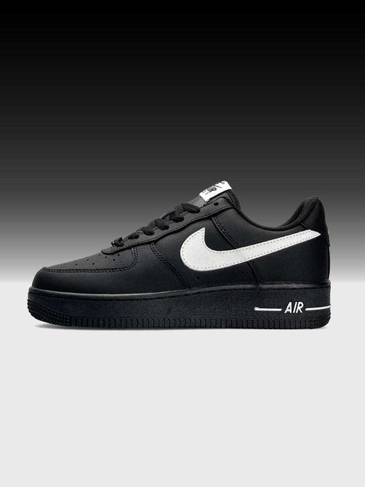 РОЗПРОДАЖ! Nike Air Force 1 Low Black White 37 38 39 40 41 аір форс