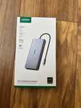 Hub USB-c ugreen cm681, 4x usb, 2x hdmi, displayport, rj45, sd/tf, aux