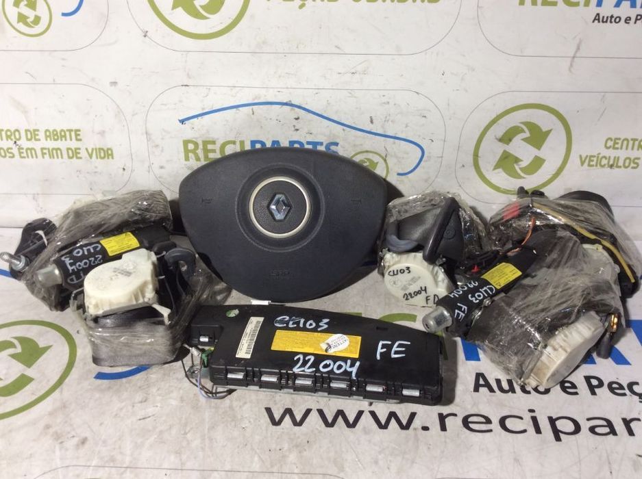 Airbags e cintos Renault Clio III