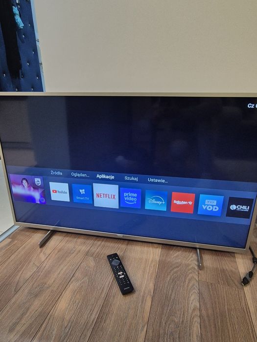 Telewizor philips 50 cali 4k Smart tv  3 letni stan bdb