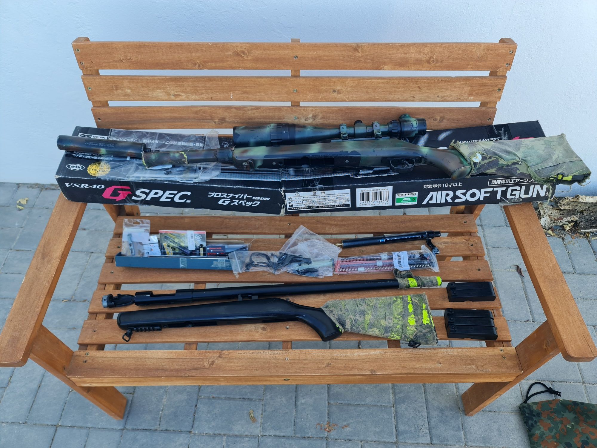 Conjunto airsoft Snipers, M4