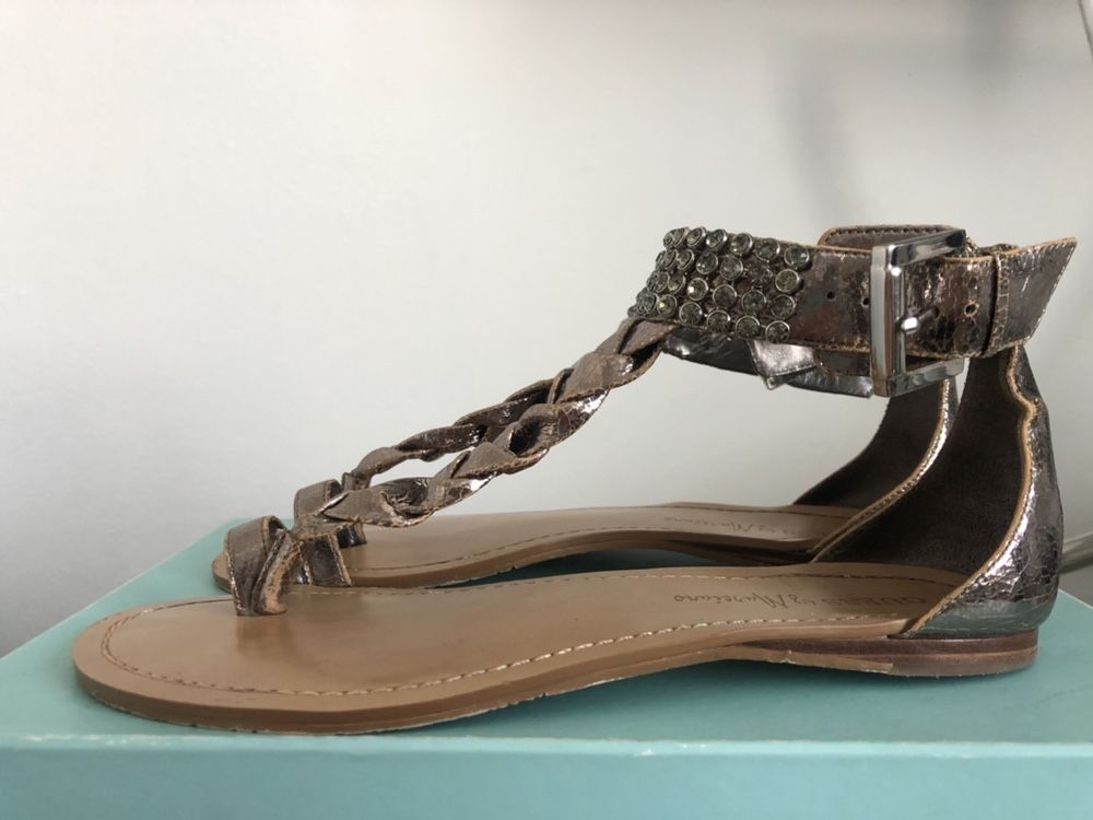 Guess USA sandalki damskie roz 37 zapinane  na kostce stan db+