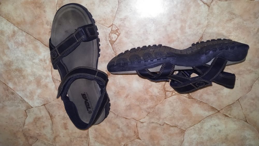 Тактические шлёпанцы Teva. P.49. Кожа!