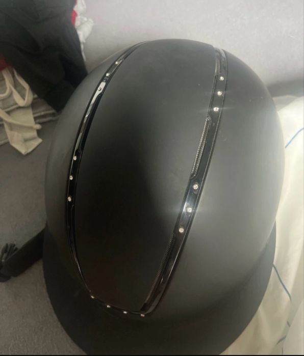 Kask HKM lady shield sparkle diamond czarny