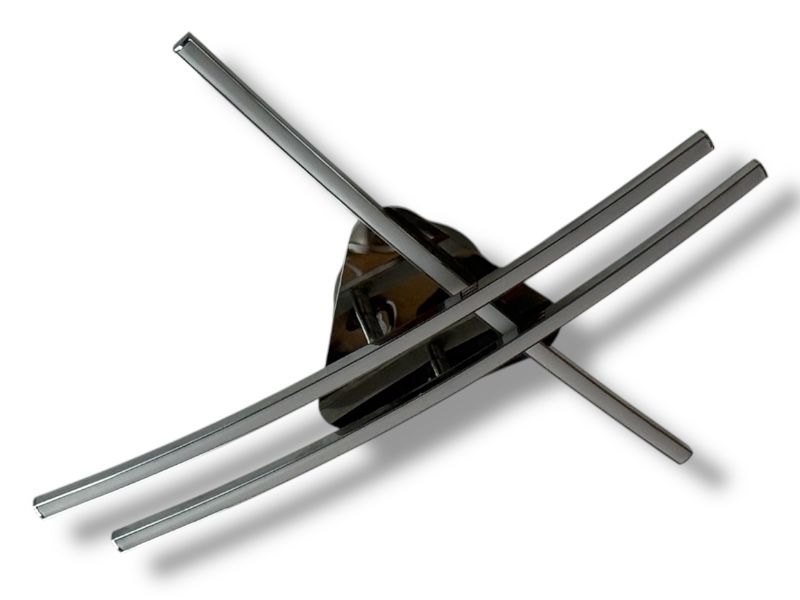 Nowoczesna energoszczedna lampa sufitowa 3 x Led chrom
