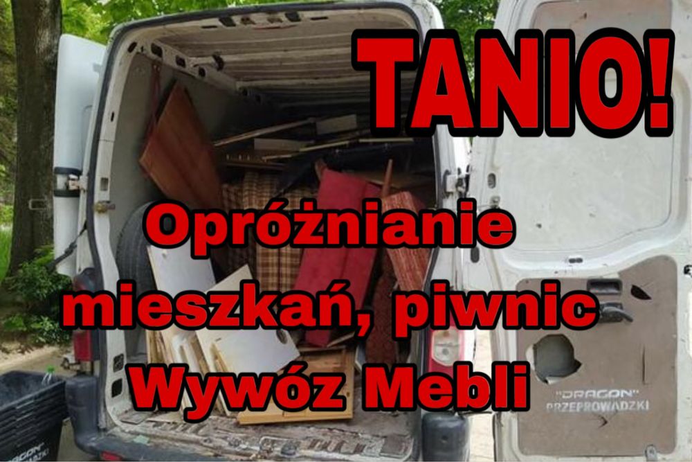 Wywóz Mebli Warszawa , opróznianie pomieszczeń Tanio!