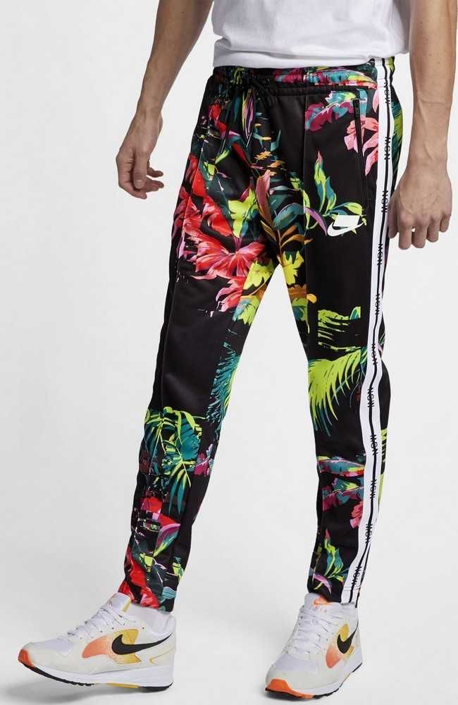 NIKE Sportswear NSW_spodnie dresowe joggery_floral print_rozmiar M