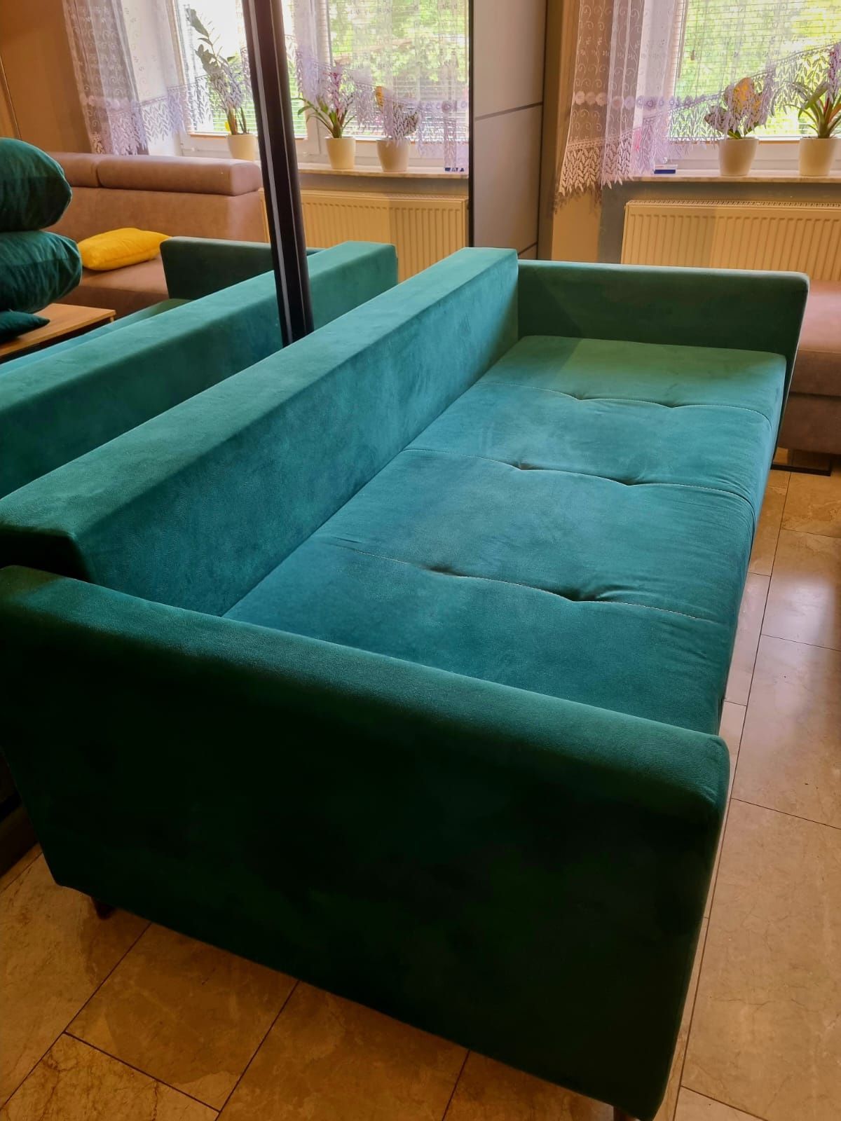 Kanapa /sofa butelkowa zieleń do NEGOCJACJI