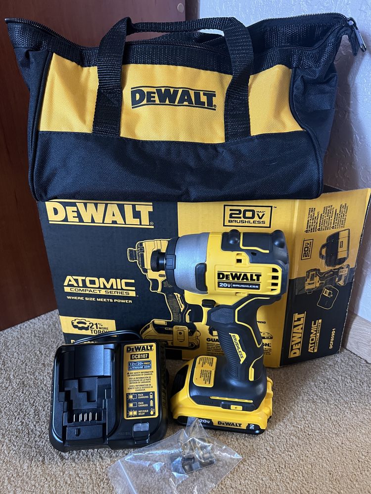 Імпакт, шуруповерт, Dewalt DCF 809 D1