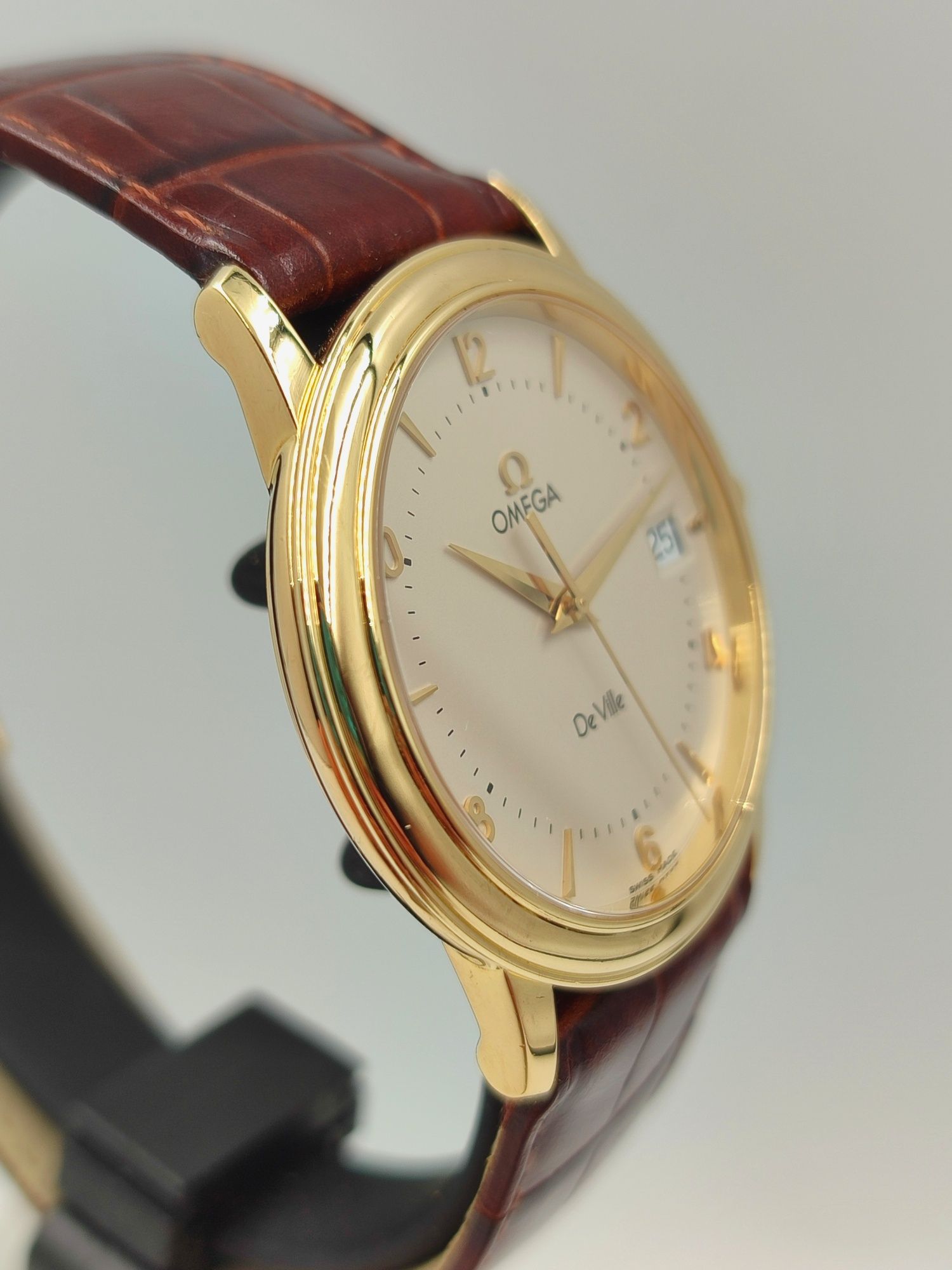 Złota 18k Omega Prestige - Rzadka tarcza. Polska dystrybucja .