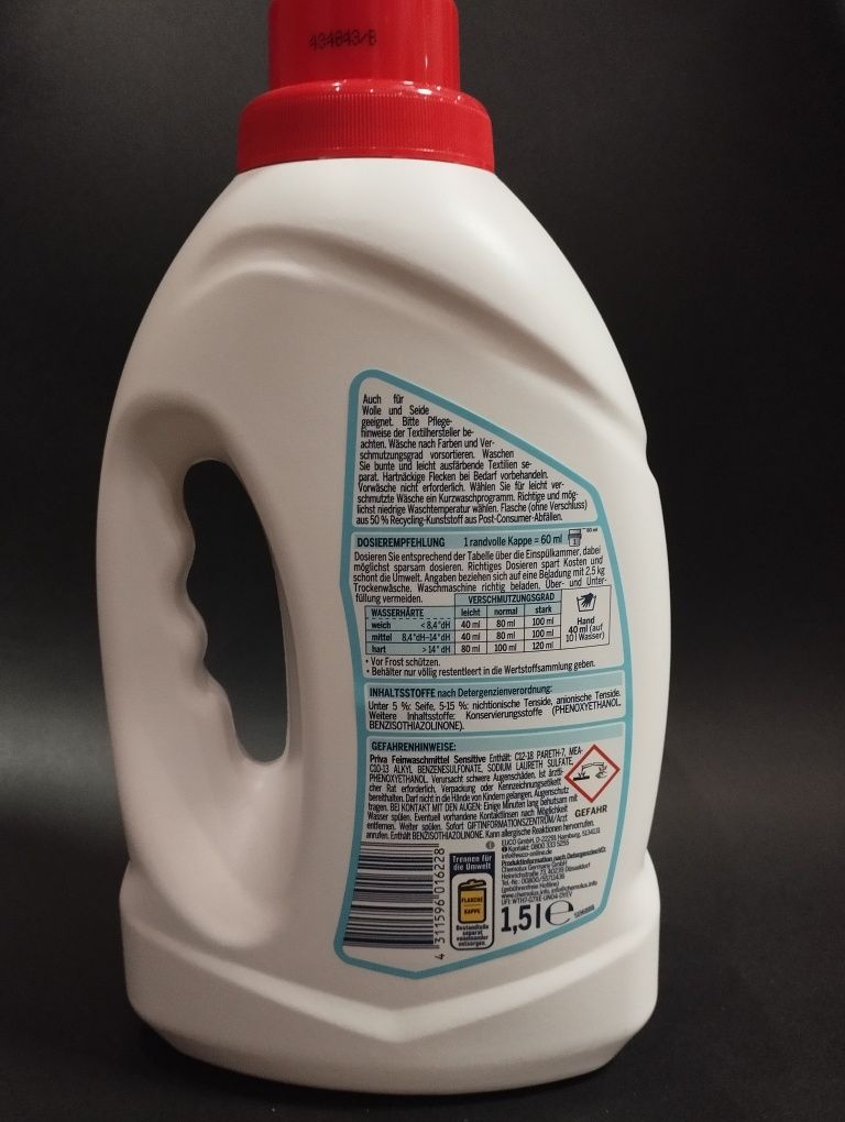 Priva sensitive 37 prań 1,5 L delikatna dla dzieci