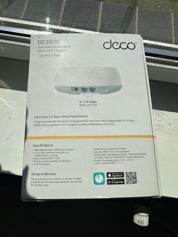 System MESH TP-LINK DECO BE25 Wi-Fi 7 BE3600 3-PACK biały