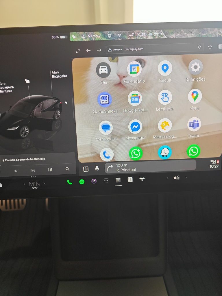 Tesla carplay novo