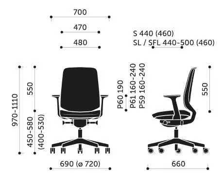 Krzesło biurowe ergonomiczne Fotel obrotowy Profim Light Up niebieski