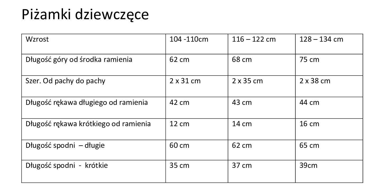 Piżamka dziewczęca "KINGA" seledyn 104/110, 116/122, 128/134