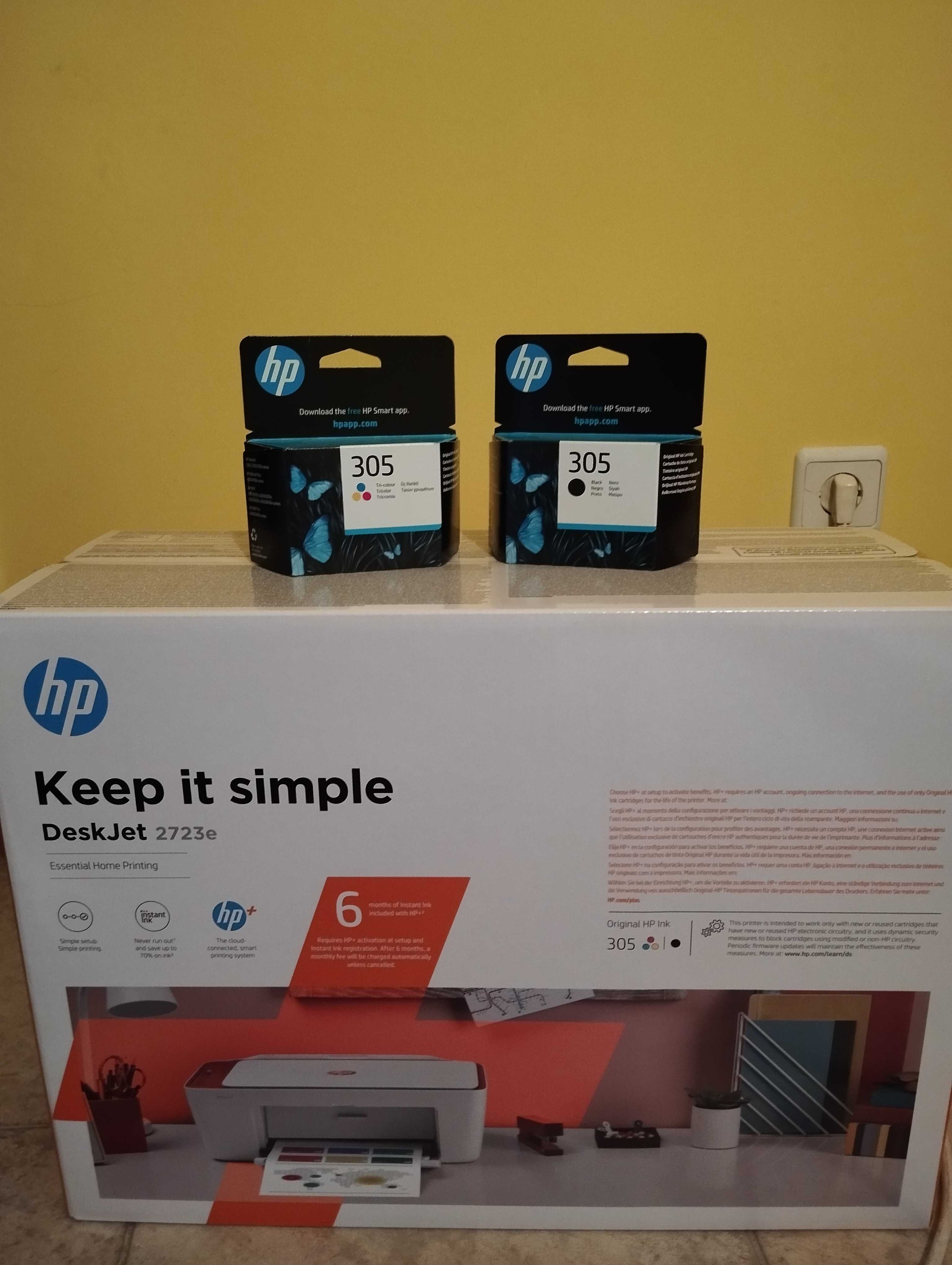 Impressora HP Nova e Tinteiros