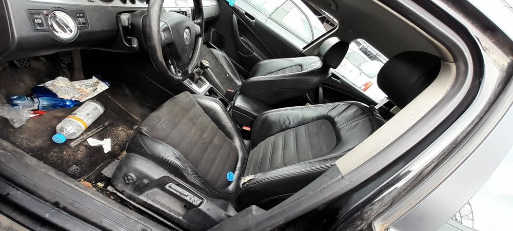 VW PASSAT B6 FOTEL LEWY KIEROWCY PRAWY PASAŻERA PRZÓD PRZEDNI SKÓRA ALCANTARA nr. 12/10