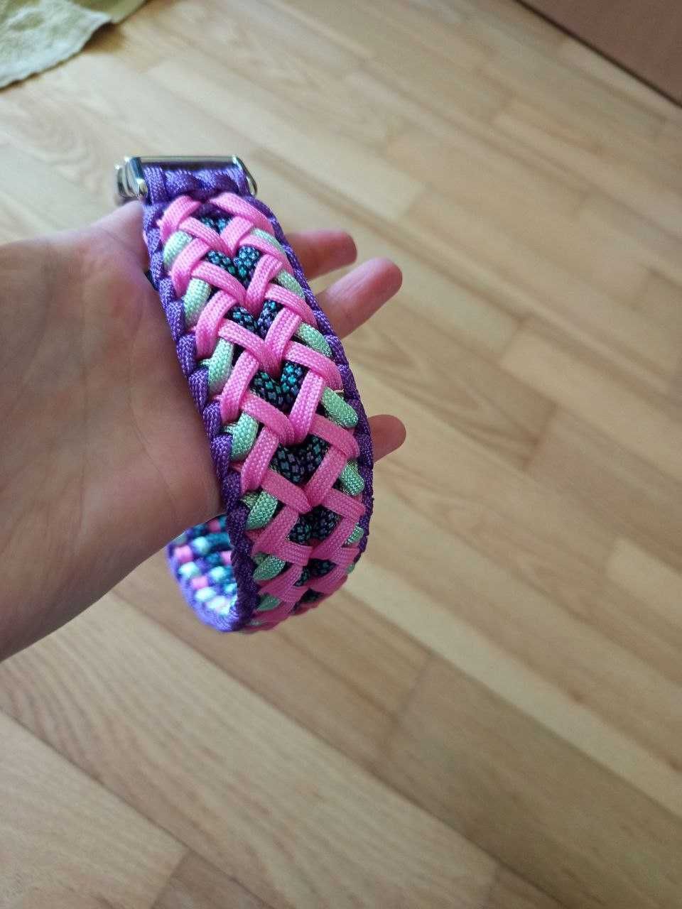 obroża handmade pleciona z linki paracord piękna! WYPRZEDAŻ