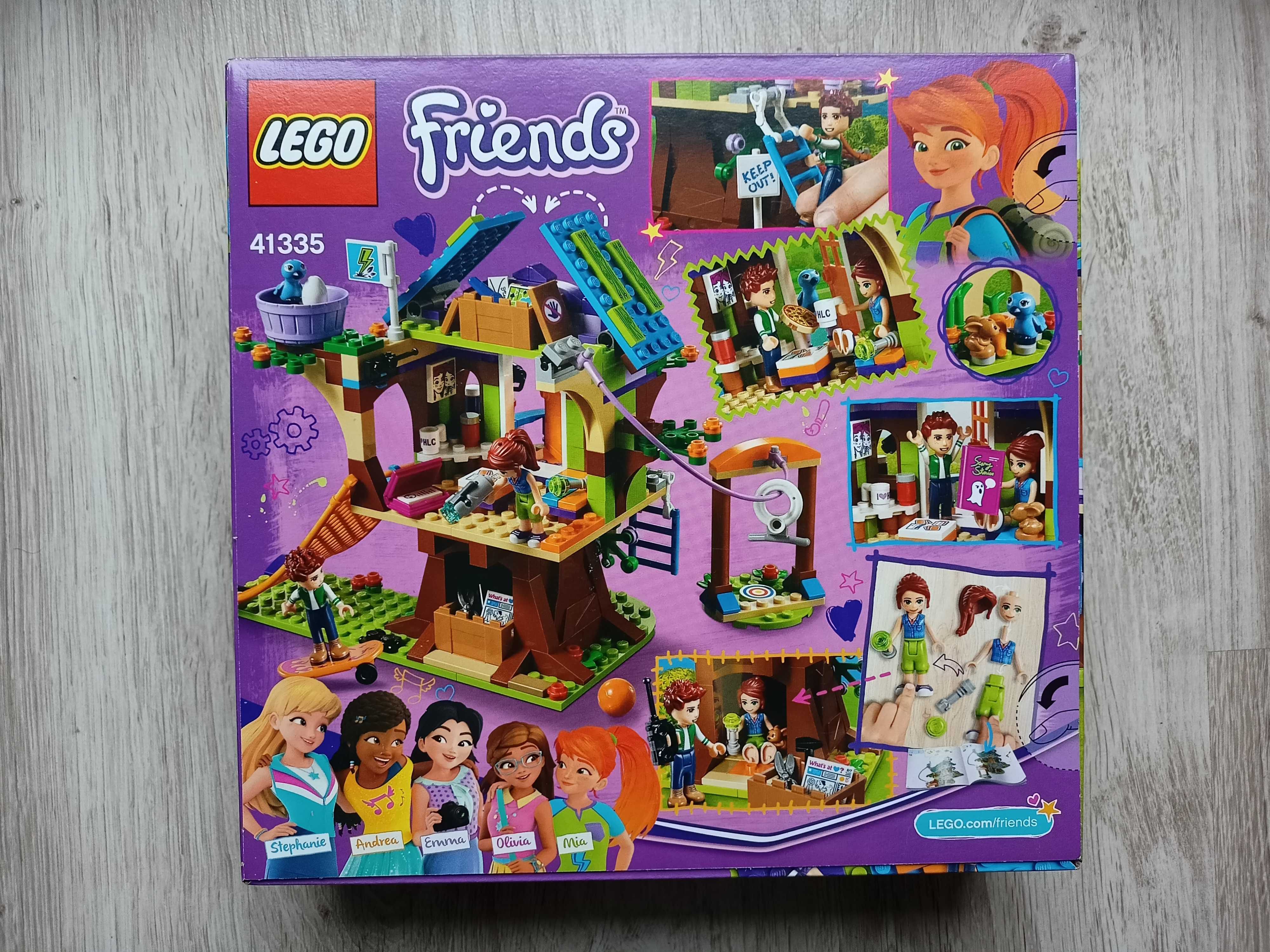 NOWE Klocki Lego 41335 Friends - Domek na drzewie Mii