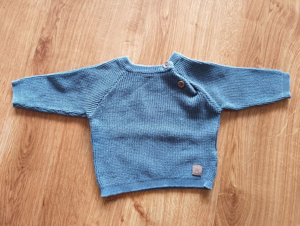 Sweterek niebieski rozmiar 62 Cool Club