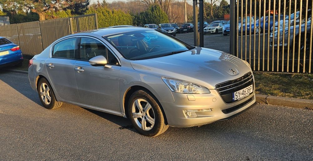 Peugeot 508 srebrny sedan na raty bez BIK KRD od FastCars