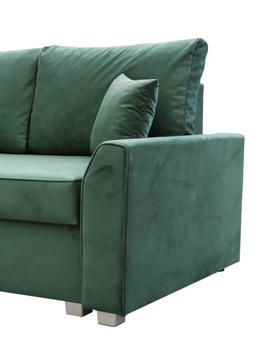 Narożnik rogówka MOLY z funkcją spania sprężyna bonell matt velvet