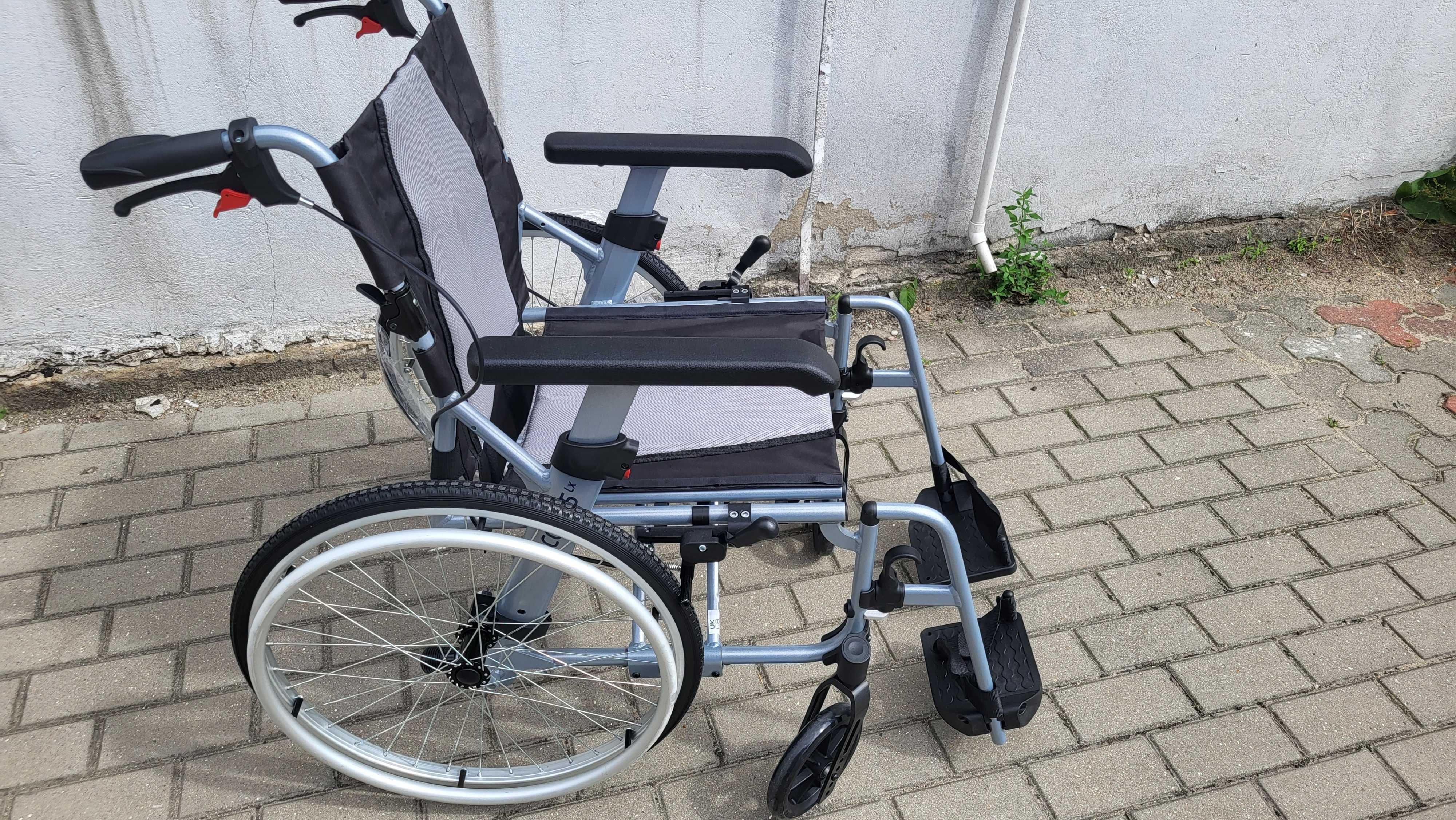 Nowy wózek inwalidzki ze stopów lekkich rehasense icon 35LX REFUNDACJA