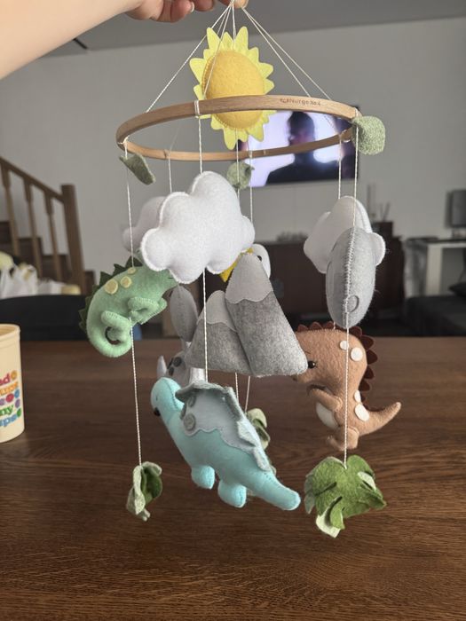 Дитячий фетровий мобіль з тримачем