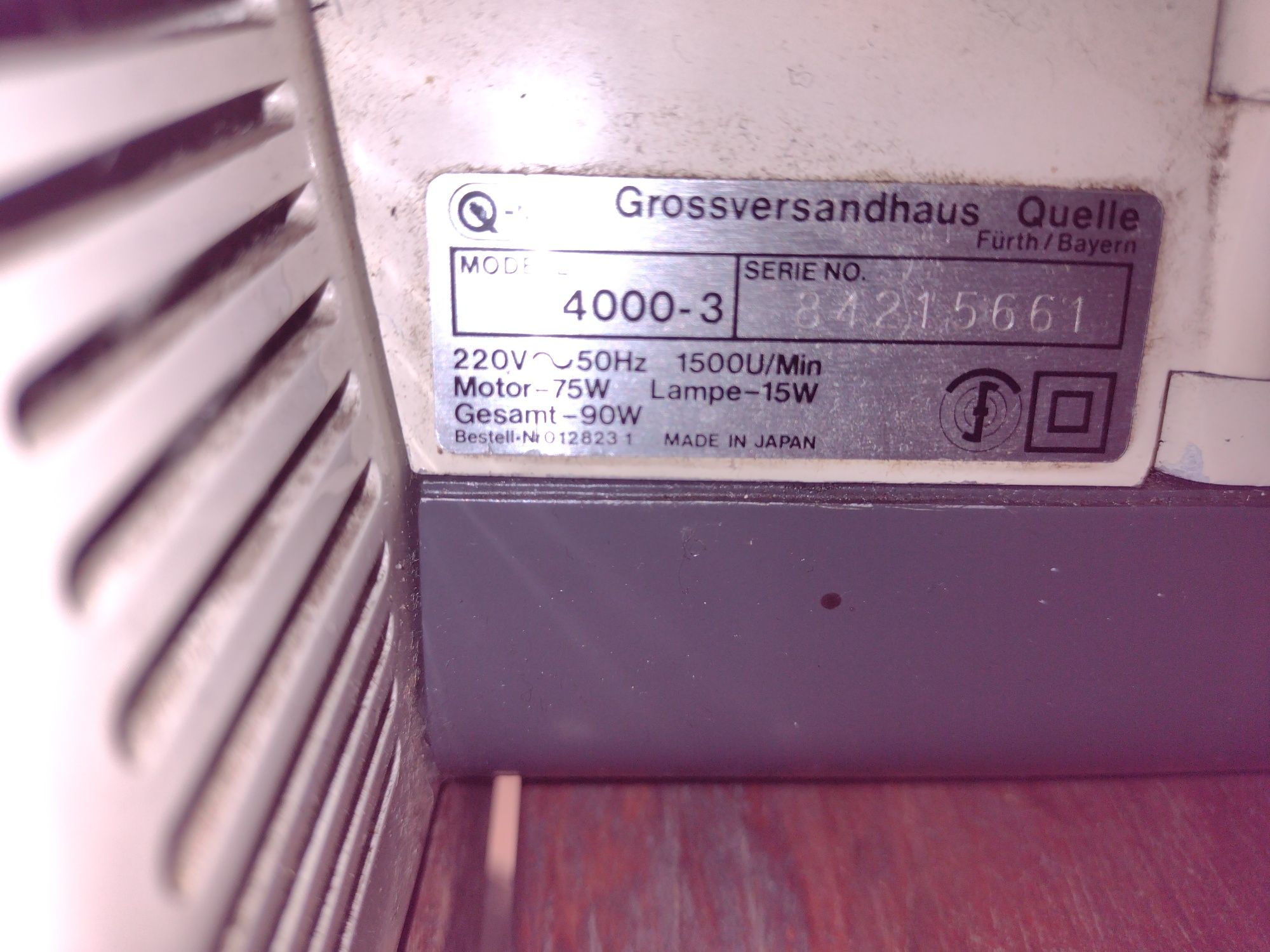 Overlock Privileg 4000 do przeglądu i nasmarowania