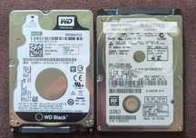HDD 2.5 Hitachi 7k/WD Black 320gb 7mm