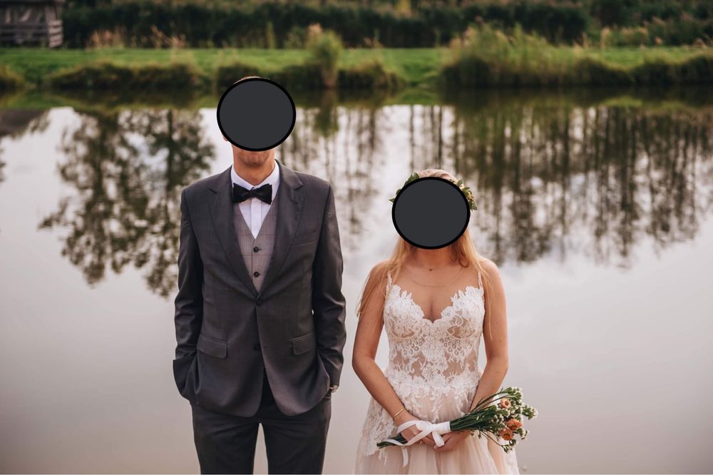 Romantyczna, boho suknia ślubna Adelfine