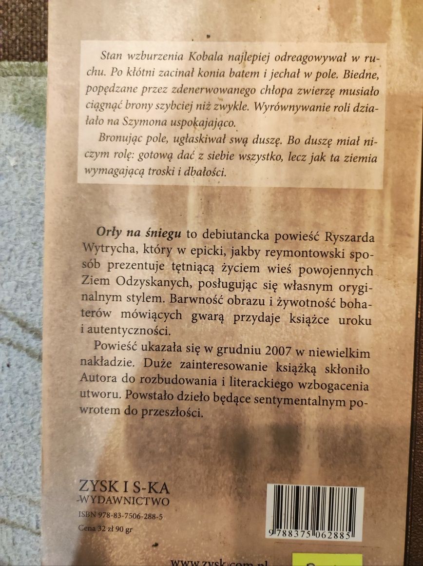 Książka. Orły na Śniegu. Ryszard Wytrych.