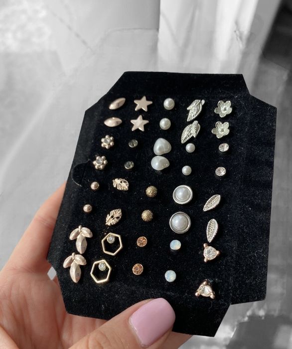 Zestaw 20 par kolczyków Pierre Cardin oryginalne biżuteria kolczyki