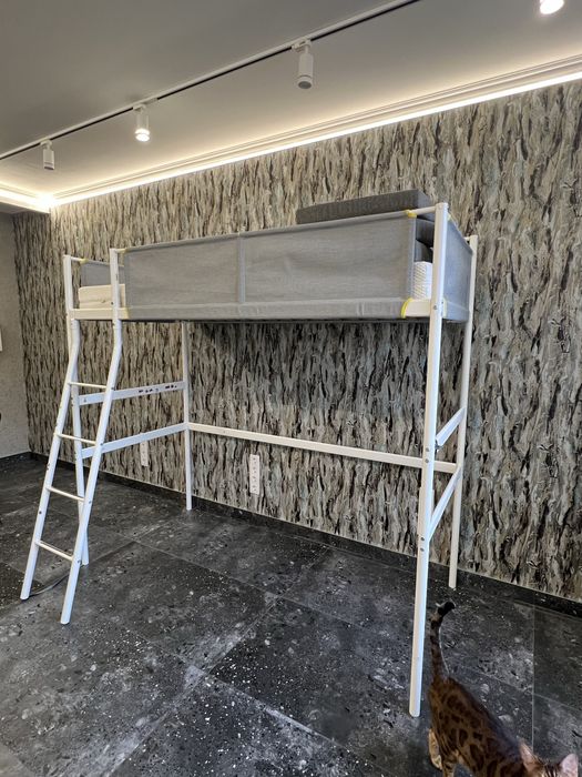 Ліжко-горище Ikea Vitval та матрац Ikea Abygda 90*200