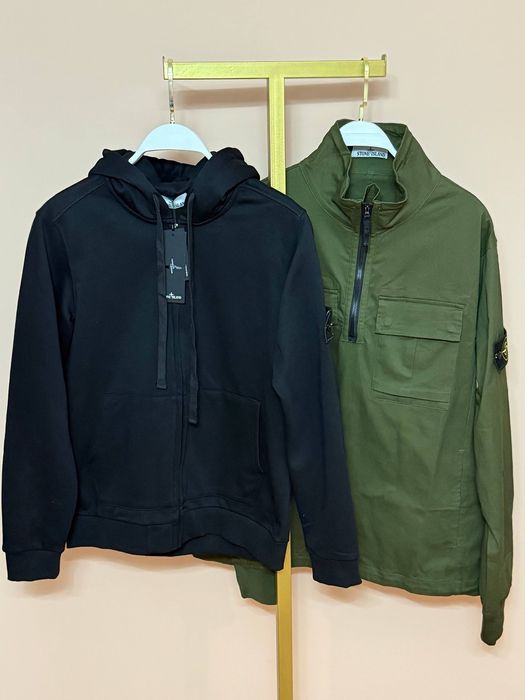Знижка /Анорак stone island куртка /зелений L/хакi
