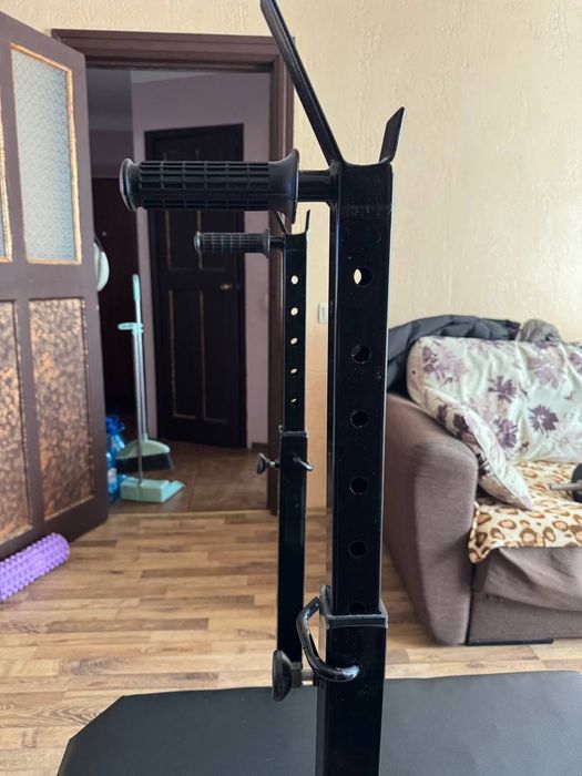 Лава для жиму та присідань, набірні гантелі 2х50кг