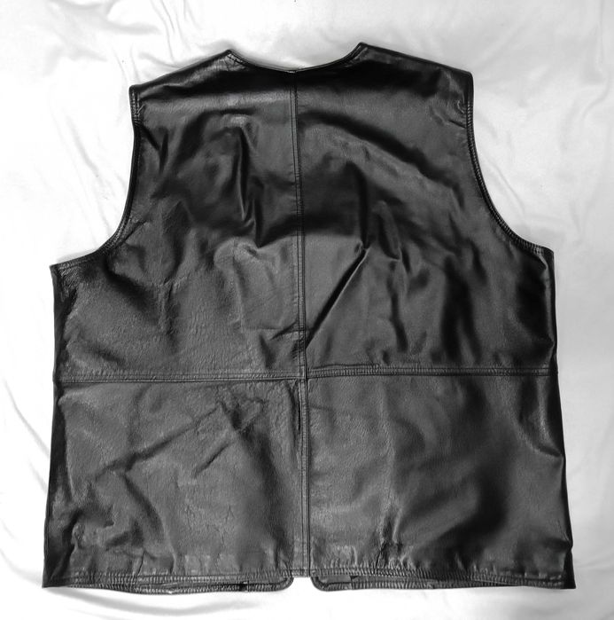 Кожаный жилет Roger Kent Германия натуральная кожа большой размер