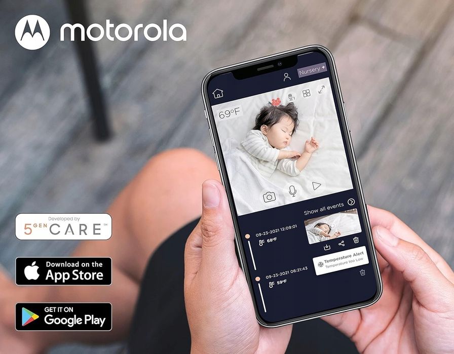 Motorola Nursery Elektroniczna niania Vm64 – 4,3" WiFi