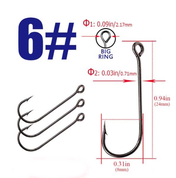 Крючок рыболовный для Джига Jig с большим ухом силикон приманка