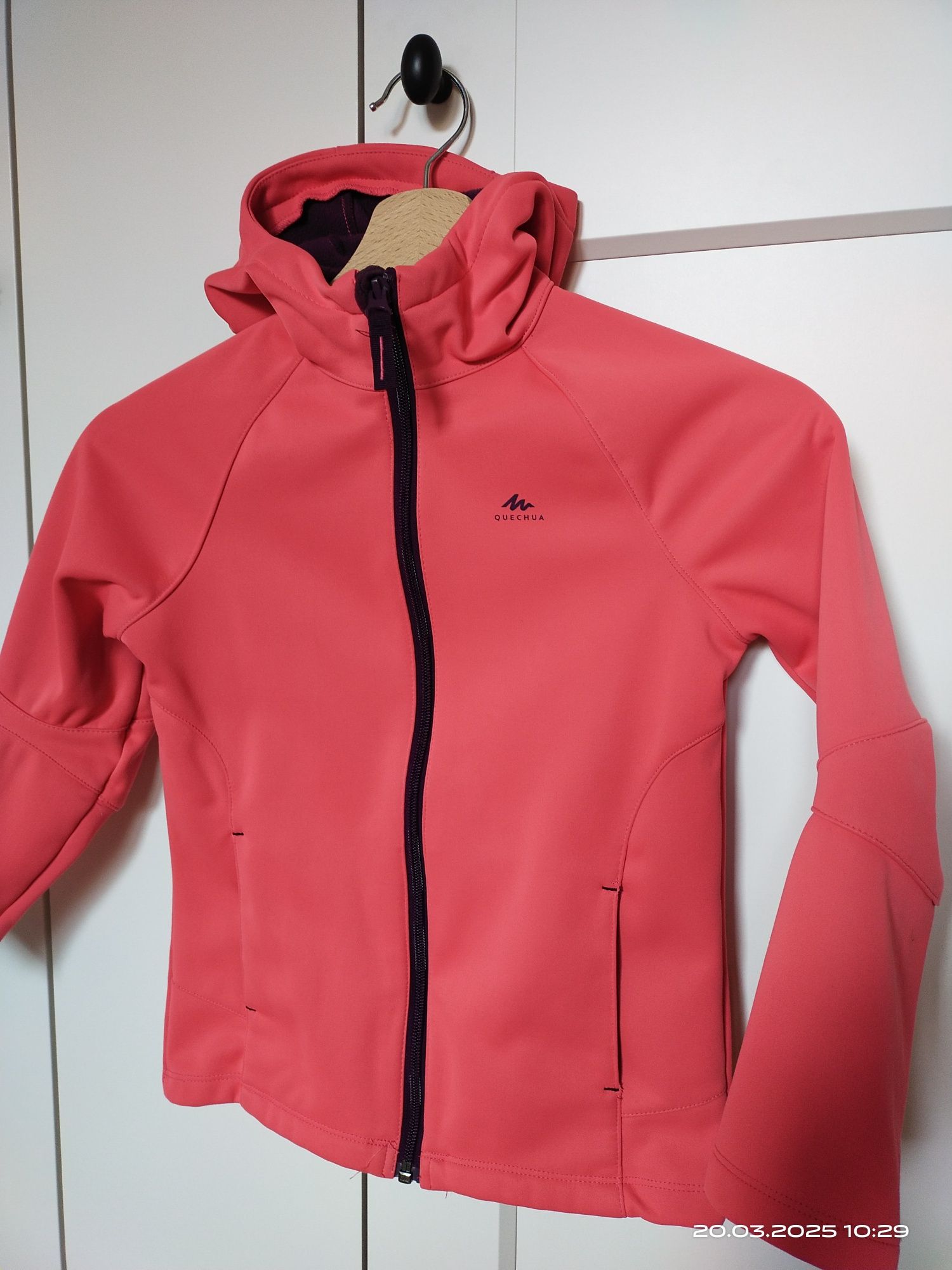 Quenchua Kurtka softshell roz 122 cm