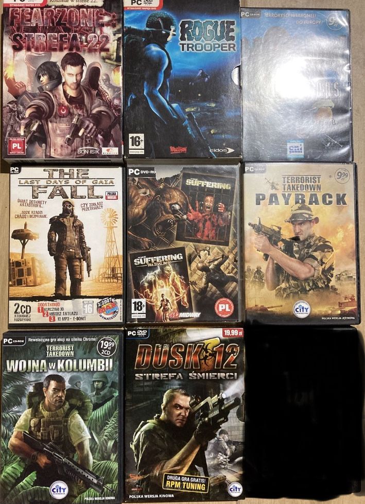 Gry na PC 22 sztuk + 12