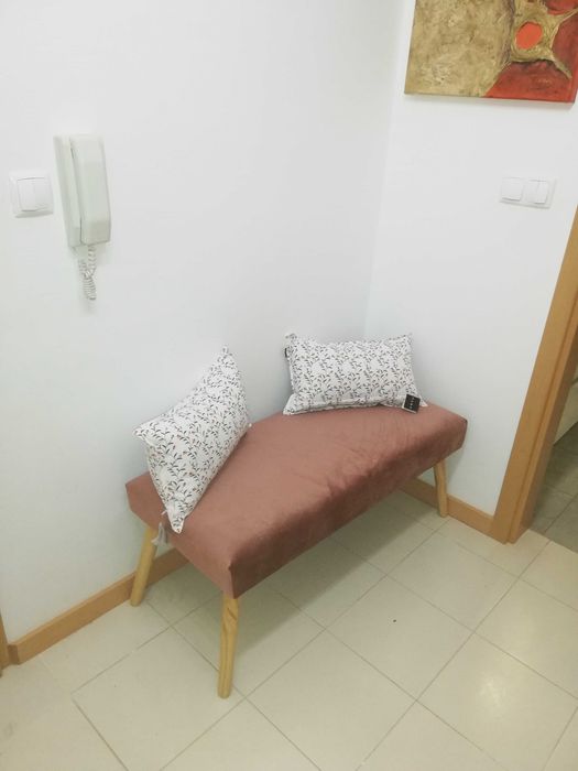 Banquetas. Veludo. Rosa