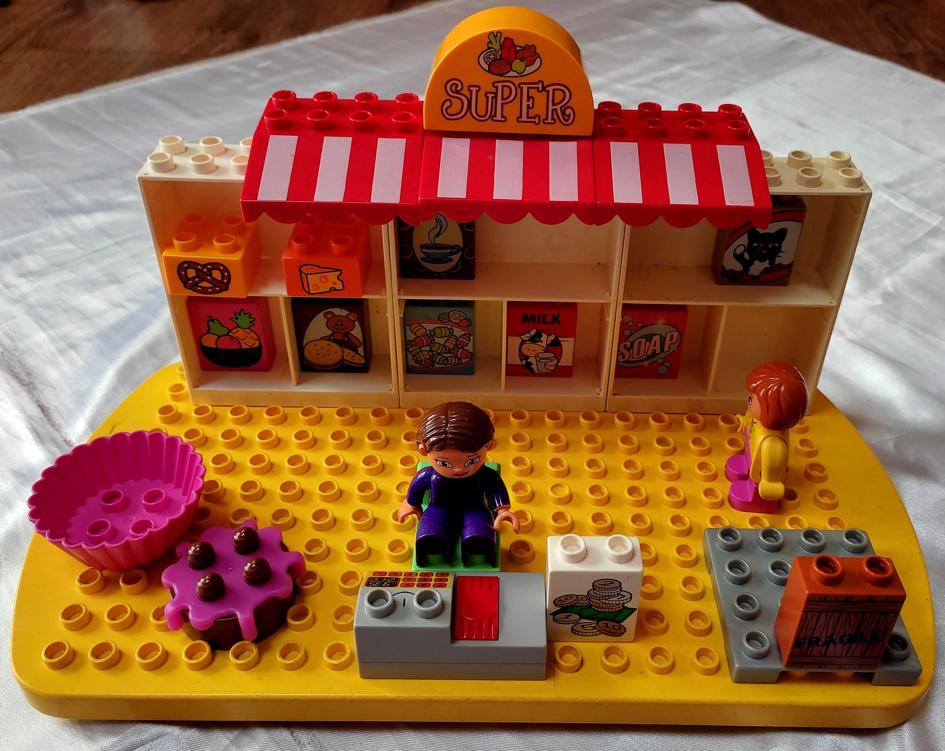 Klocki Lego Duplo sklep market kasa z dźwiękiem płytka