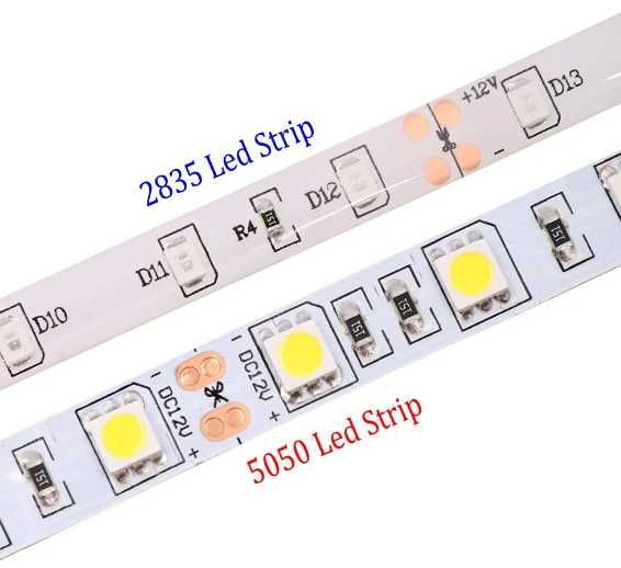 LED лента 60 120 ламп LED стрічка підсвітка кухні вітрин полиць