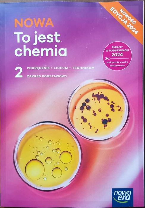 NOWA To jest chemia 2 Podręcznik zakres podstawowy edycja 2024