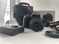 Canon EOS 850D + torba + obiektyw + statyw camrock