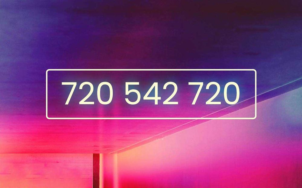 Złoty numer 720.542.720